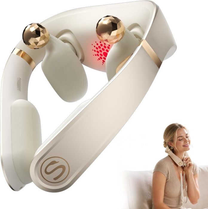 SKG PS700 Cordless Neck Massager Red Light